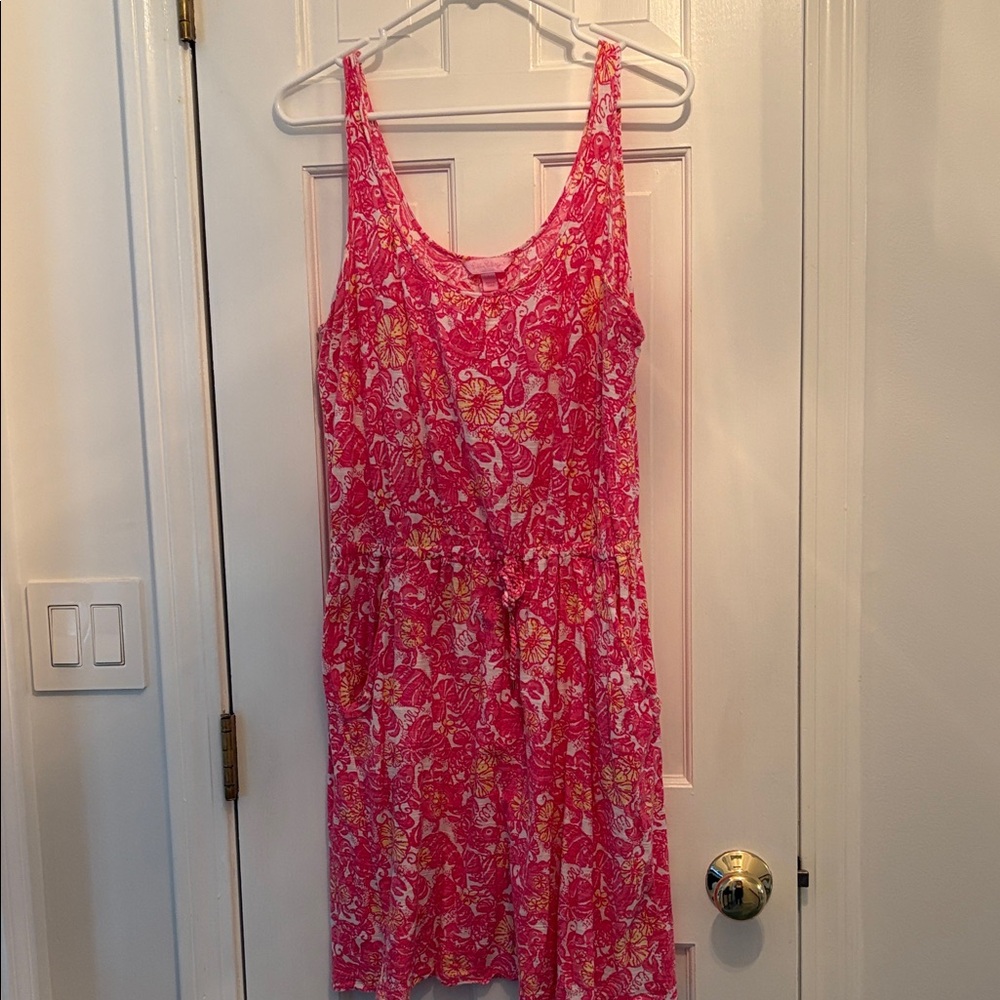 Lilly Pulitzer Pink and White Floral Mini Dress